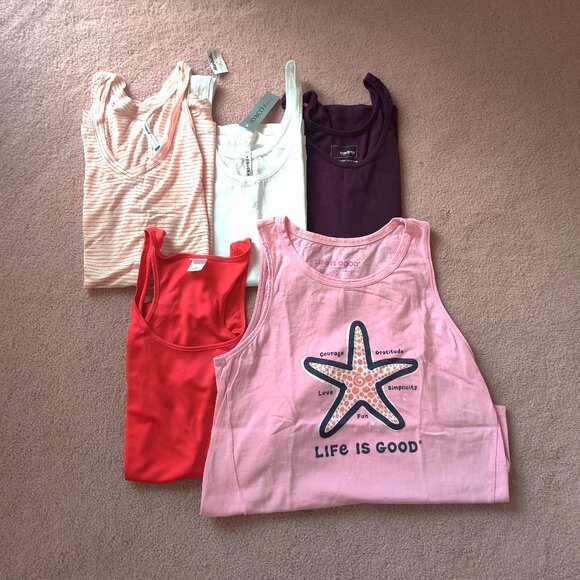 Tops - Bundle of 5 Women's Tank Tops, Size Small, New